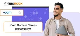 .Com Domain Names @₹69/1st yr